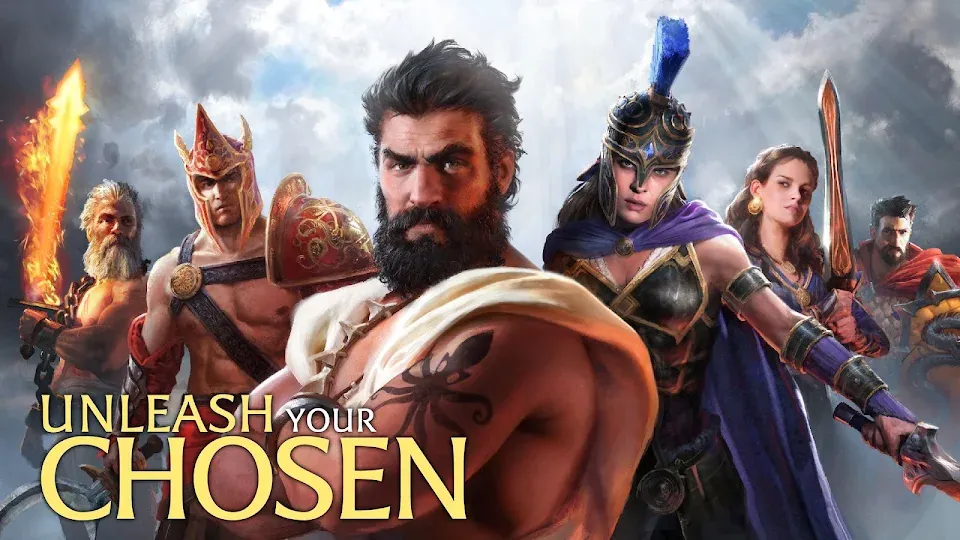 Defesa de uma ilha grega contra tropas inimigas em Olympus Rising: Tower Defense